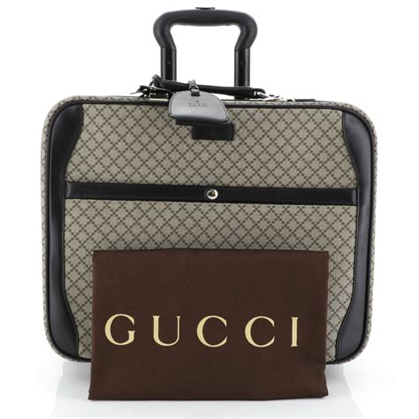 gucci rolling luggage for cheap|Gucci luggage for men.